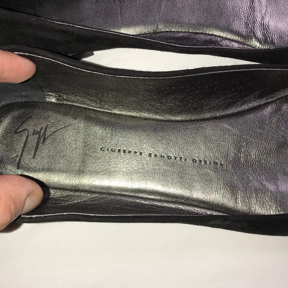 Giuseppe Zanotti Flats - Black Suede, Size 10 US, with Dust Jacket - Picture 2 of 8